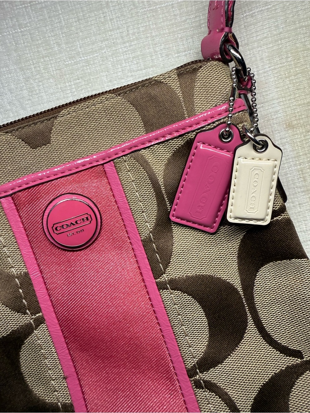 Coach Signature Canvas Cross Body Purse